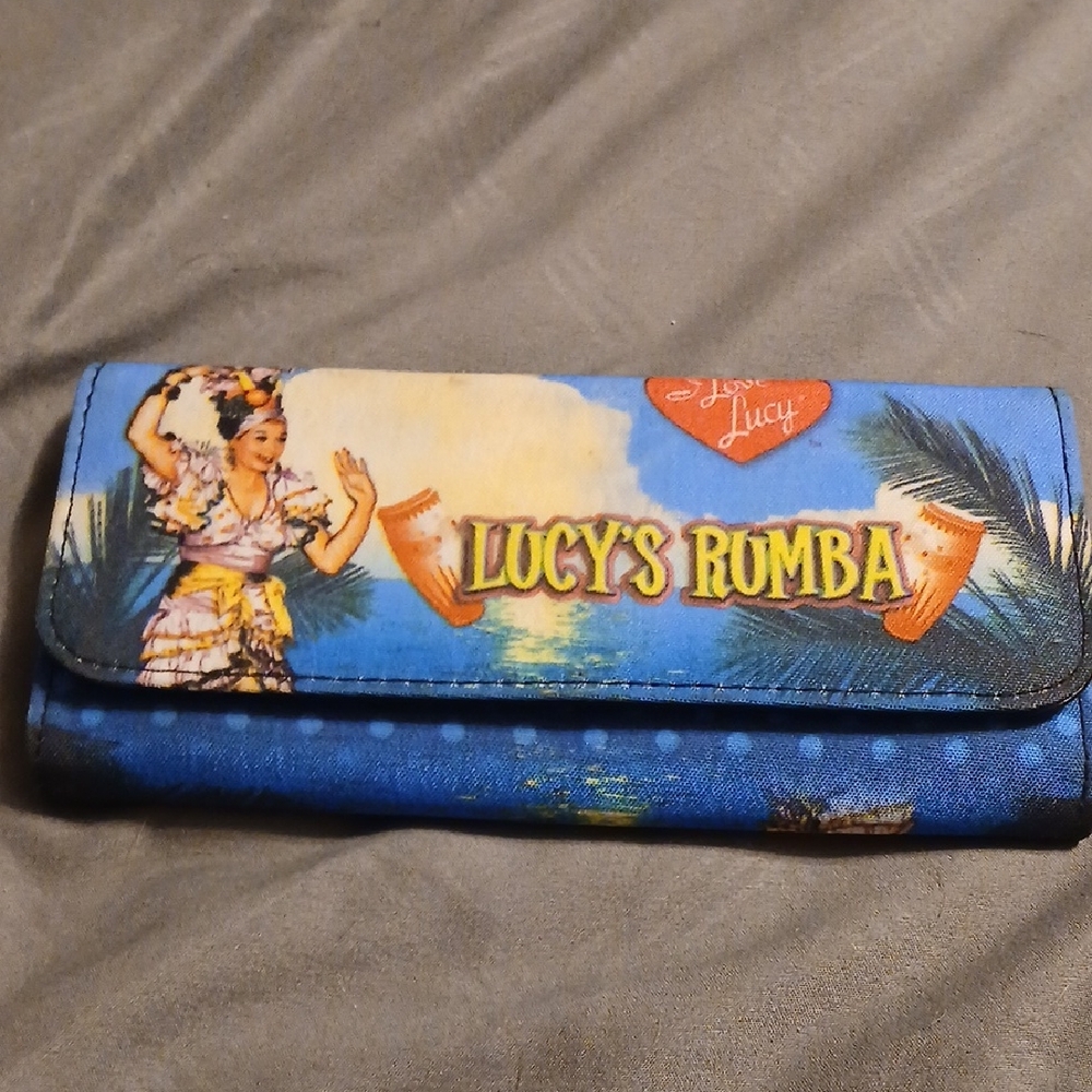 Blue Clutch Wallet